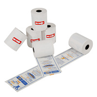 2 rouleaux de papier pour caisse enregistreuse de 1/4 pi rouleaux de papier thermique pour point de vente rouleau de papier thermique pour cartes de crédit
