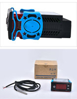 Controlador de Temperatura Digital EW-181H, Termostato de Calefacción y Refrigeración, Salida de Relé de 10A con Sensor de Sonda NTC, Montaje en Panel