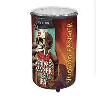 Glacière en plastique HS 65L glacière à bière personnalisée avec roue pour garder le vin et les boissons seau de refroidissement avec logo en promotion