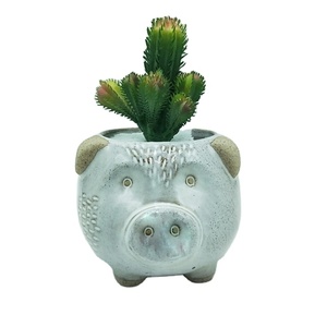 Porseleinen Varken Planter Voor Tafelblad Macetas Voor Home Decoratie