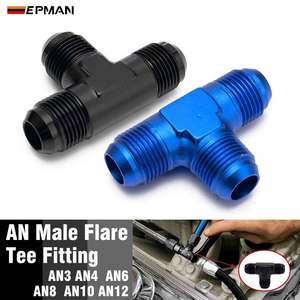 Epman AN3 Flare TEE phù hợp JUNCTION coupler <span class=keywords><strong>adapter</strong></span> AN4 an6 an8 AN10 AN12 cho ống dầu Turbo đường ống nhiên liệu đường sắt Bơm tiêm - Product Image 4