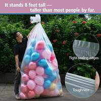 Sacs de transport professionnels pour ballons en latex, extra grands, transparents, avec bords hermétiques, pour Halloween, la fête des mères, Pâques, les fêtes