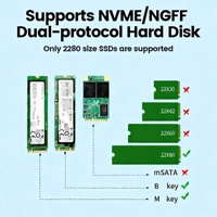 Disipador JEYI Cooler II M.2 2280 NVMe de aleación de magnesio y aluminio con almohadilla térmica de silicona para SSD, disipador NVMe, enfriador para SSD M.2