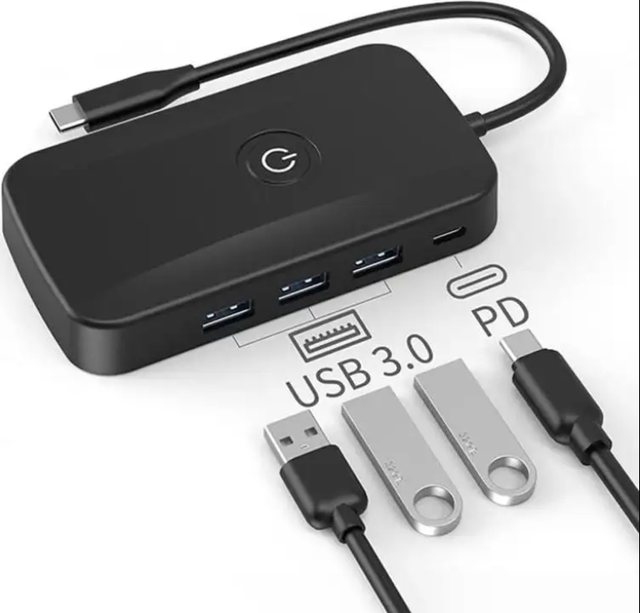 5-In-1 HUB Wireless Casting Dock PD100W Fast Charger USB-C Docking Station WIFI Wireless Screen Projection 5G Screen USB C HUB
