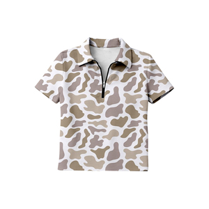 Camiseta BT1729 con estampado de camuflaje marrón personalizada para bebé niño, camiseta de manga corta para bebé, ropa de verano - Product Image 6