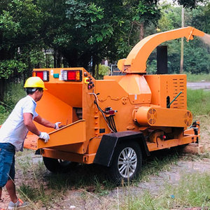Đa chức năng máy nghiền gỗ log Mài Máy cạo râu mùn cưa DIESEL gỗ chipper Shredder Máy chi nhánh máy nghiền - Product Image 1