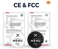 Ensemble de supports en acrylique pour cartes de commande NFC, menu numérique sans contact pour restaurant, café, hôtel, bar, fournisseur en gros