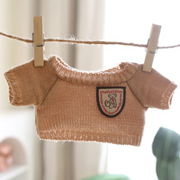 Mignon sweat à capuche en crochet de 30cm peut être personnalisé avec des mini vêtements en coton jouets en peluche ours en peluche et poupées