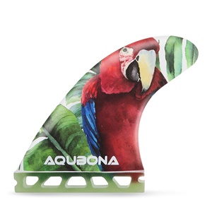 Tabla de Surf de fibra de vidrio, doble pestaña, <span class=keywords><strong>aletas</strong></span> individuales, propulsor (3), aleta G5 G6 para tabla larga, tabla de Surf - Product Image 1