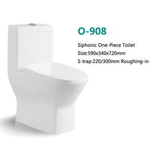 Piso barato mudo Flushing siphonic de una pieza agua armario de baño de cerámica wc - Product Image 2