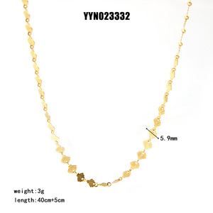 Stainless Steel Plated 18K Gold Shell <strong>Guarantee</strong> <strong>Chain</strong> Lock Bone <strong>Chain</strong> Fashionable and Minimalist Bracelet Women's Jewelry - Product Image 6