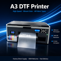 Impresora DTF A3 XP600, Máquina de Impresión Directa a Película, Transferencia de Película PET de 30 cm para Camisetas, Prendas de Vestir, Telas