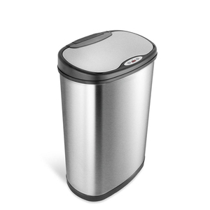 13 Gallon Rectangular No Touch Motion Vacuum Stainless Steel Sensor Trash Can Dustbin for Kitchen