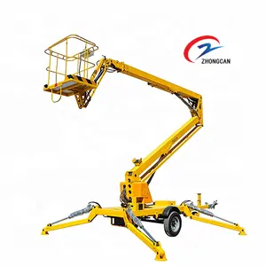 Buena calidad 8M 13m Remolcable Boom Lift Man Lift Plataforma de trabajo aéreo a la venta