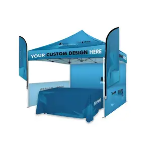 אוהל תערוכת אירועים 2023 אוקספורד בד תערוכה עשר עיצוב מותאם אישית 10*10ft עיצוב מותאם אישית פרסום אוהל עמיד UV ומים