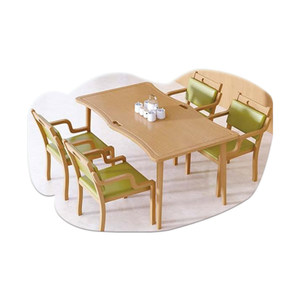 ชุดโต๊ะอาหาร 5 ชิ้น ทำจากไม้เนื้อแข็ง พร้อมเก้าอี้นั่งสบาย เหมาะสำหรับผู้สูงอายุ ใช้ในห้องนั่งเล่น - Product Image 1