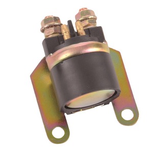 Motorcycle Starter Relay 12 V <b>Black</b> Screw Terminals <b>Bracket</b> Mount For Replacement Repair - Product Image 1