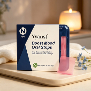 Plant Based Mood Boost Oral Strips Keep Balanced Night Rhythm Natural <b>Herbal</b> Blend Fast Dissolve For Evening Relaxation - Product Image 5