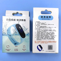 Boîte à montre numérique LED avec logo personnalisé, bracelet transparent, montres pour enfants, boîte à montres de dessin animé