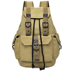 Mochila de Lona de Estilo Retro, Resistente al Agua y Antirrobo, para Viajes de Negocios, Escuela, 25-35L, para Estudiantes, Hombres y Mujeres - Product Image 1