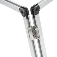 Tableau blanc magnétique pliable effaçable à sec, cadre en aluminium anodisé, panneau arrière en acier galvanisé, portable pour le bureau et la salle de classe