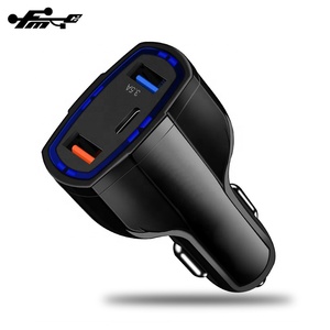 Caricabatterie <span class=keywords><strong>rapido</strong></span> per <span class=keywords><strong>Iphone</strong></span> 11 caricabatteria da auto PD 2 porte USB 1 porta di tipo c adattatore per caricabatteria da auto veloce PD per telefono cellulare 5V 3.5A Tecnologia - Product Image 2