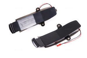 2 clignotants LED dynamiques pour rétroviseurs latéraux <span class=keywords><strong>Mercedes</strong></span>-Benz <span class=keywords><strong>Classe</strong></span> <span class=keywords><strong>C</strong></span> W203 S203 CL203 2000-2007, effet de défilement de lumière - Product Image 6