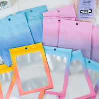 Sacs en plastique PE personnalisables avec film polyester pour fenêtre, idéaux pour les chips, les aliments pour animaux, les conserves et le sucre