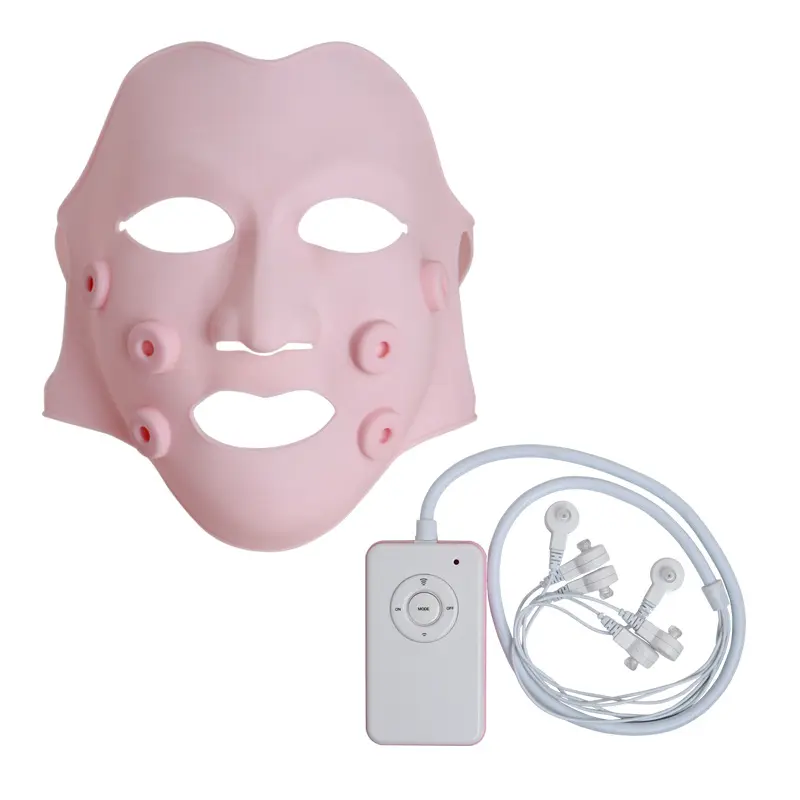 Ledマスクフェイシャルマッサージャー電子再利用可能なマスクしわ防止黒ずみ除去フェイスリフト美容器具スキンケアを減らす