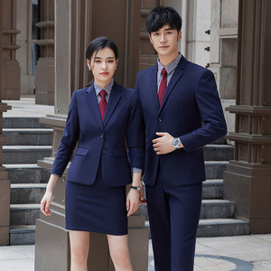Business Suit Set Unisex Slim Fit Anti-Wrinkle Workwear For Office Professionals - Product Image 4
