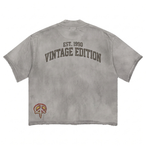 เสื้อยืดคัสตอม 300GSM ผ้าพรีเมียม พิมพ์ลายกราฟิกทรงบ็อกซี่ สไตล์วินเทจ คุณภาพพรีเมียม สไตล์สตรีททันสมัย สำหรับผู้ชาย - Product Image 2