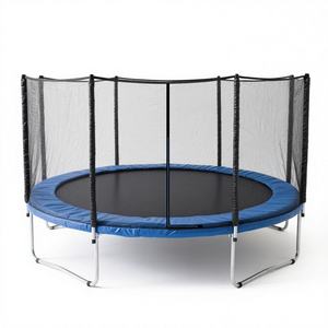 Trampoline d'extérieur pour enfants en gros avec poteau droit, trampoline jouet - Product Image 1
