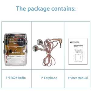 Radio Portátil AM FM Mini de Bolsillo con Sonido Nítido, Funciona con Pilas AAA, para Uso en Interiores y Exteriores, Grabadoras de Casete - Product Image 3