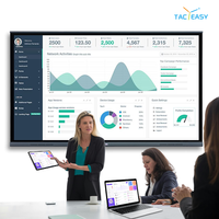 Tableau blanc interactif tactile infrarouge Android 4K de 65, 75 et 86 pouces tout-en-un pour l'éducation en classe