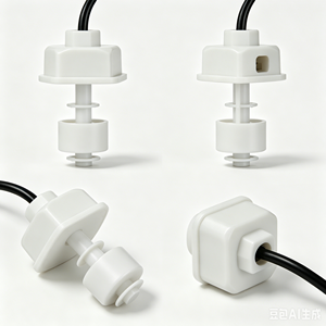Capteur de niveau de liquide, interrupteur à flotteur en plastique blanc avec câble noir pour la détection de niveau élevé ou bas, capteur de niveau pour baignoire - Product Image 4