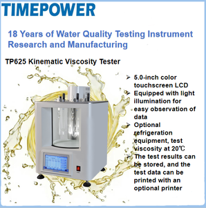 Profesyonel ±0,05 ℃   Petrol Kimya Laboratuvarı için PI Sıcaklık Kontrollü Doğruluk TP625 Kineumatik Viskozite Test Cihazı - Product Image 5
