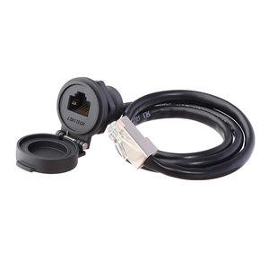 Lshitech M22 RJ45 CAT5e Ethernet mạng cat5e công nghiệp không thấm nước <span class=keywords><strong>jack</strong></span> cắm Dock receptacles kết nối với dây/Bìa - Product Image 3