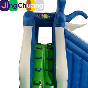 Toboggan Gonflable pour Enfants à Double Voie en Forme de Crocodile, Jouet Aquatique, Équipement de Jeux Extérieur Domestique en PVC Épaissi de Grande Taille - Product Image 2