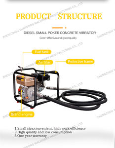 Mesin getar beton tipe bensin genggam portabel Harga <span class=keywords><strong>Vibrator</strong></span> beton bensin - Product Image 6