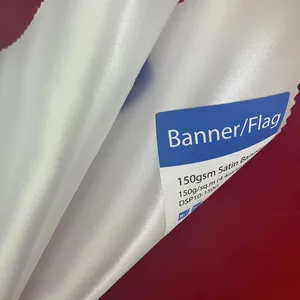 Recyclebare Vlieg Banner Polyester Nationale Vlag Satijnen Stof Banner Rollen, Kleurstof Sublimatie Inkjet Media Stof