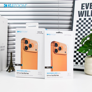 16 प्रो और 17 प्रो मैक्स (6 एच कठोरता) के लिए नए आगमन टेम्पर्ड ग्लास अदृश्य कैमरा स्टिकर बैक प्रोटेक्टर - Product Image 2