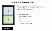Ventanas de Aluminio de Una y Dos Hojas, Directas de Fábrica, Tamaño Personalizado, Ventana de Doble Vidrio Low-E