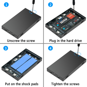 Usb3.2 20gbps Loại C SSD <span class=keywords><strong>Docking</strong></span> 2230 2242 2260 2280 M2 NVME SSD trường hợp đa cổng loại C Hub 2 Vịnh SSD cloner - Product Image 2