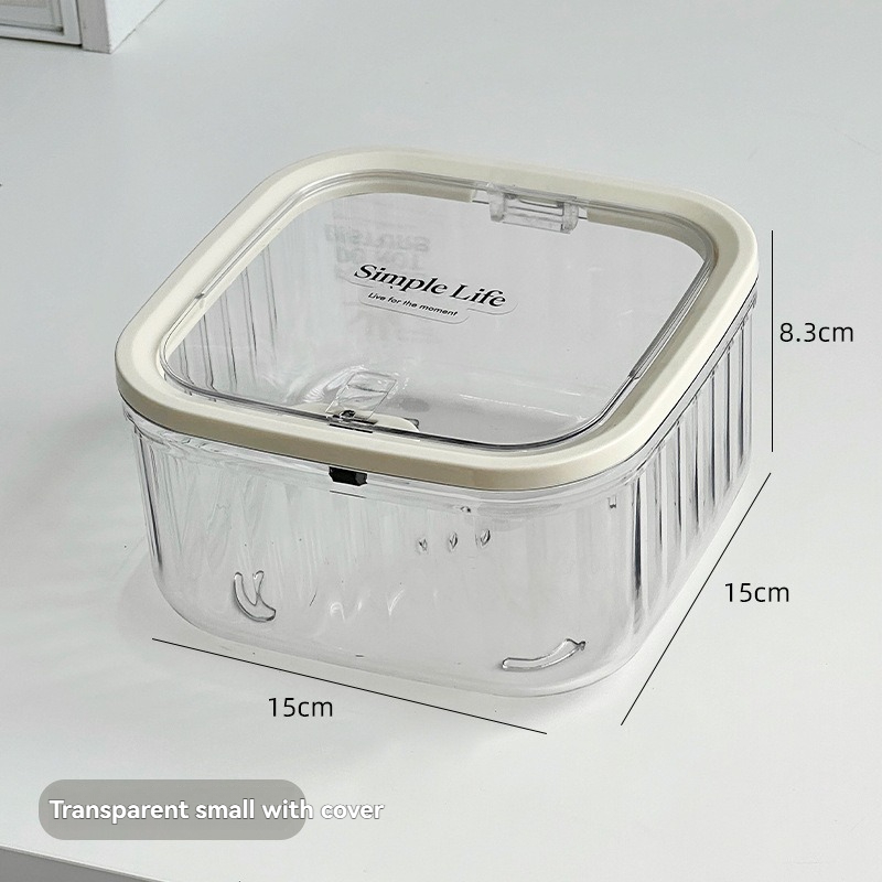 Pequeño Transparente con Tapa