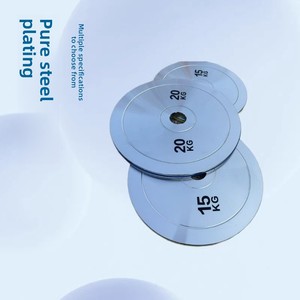 แผ่นน้ำหนักเหล็กชุบเคลือบสำหรับบาร์เบลล์ผู้ชาย รูใหญ่ สำหรับใช้งานเชิงพาณิชย์ ฟิตเนส เพาเวอร์ลิฟติ้ง พร้อมที่<span class=keywords><strong>จับ</strong></span> - Product Image 1