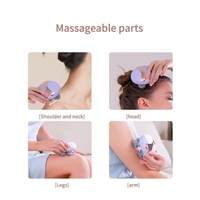 En stock – Masseur électrique portable pour le cuir chevelu Leaing Brand 2025, tête de pieuvre, grattoir de cuir chevelu en ABS + silicone, batterie 900 mAh, soulagement de la pression