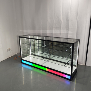 Vitrina de Vidrio Templado Segura con Cerradura Integrada y Estantes Ajustables - Marco de Aluminio de Grado Industrial para Exhibición Comercial - Product Image 6