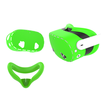 Accessoires pour casque VR pour Meta Quest 3 : Cache-visage en silicone, housse de protection
