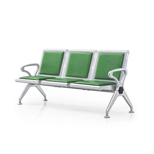 Silla de Espera Yijiahao de Tres Plazas con Reposabrazos de Acero Laminado en Frío para Aeropuertos - Product Image 1