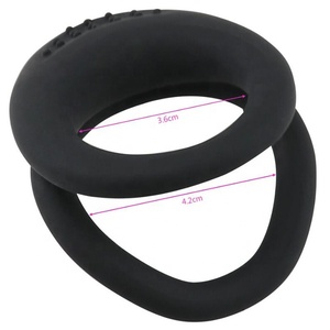 Durável Silicone Duplo Galo Anel Sexo Toy para Homens Penis Anéis Projetado para Delay Tempo - Product Image 3